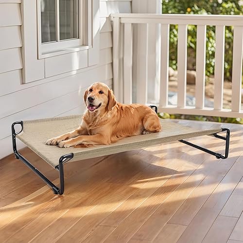 Miniatura 8 de Veehoo CWC2201 - Cama elevada original para perros grandes, plataforma portátil de pie para mascotas con malla transpirable lavable, pies