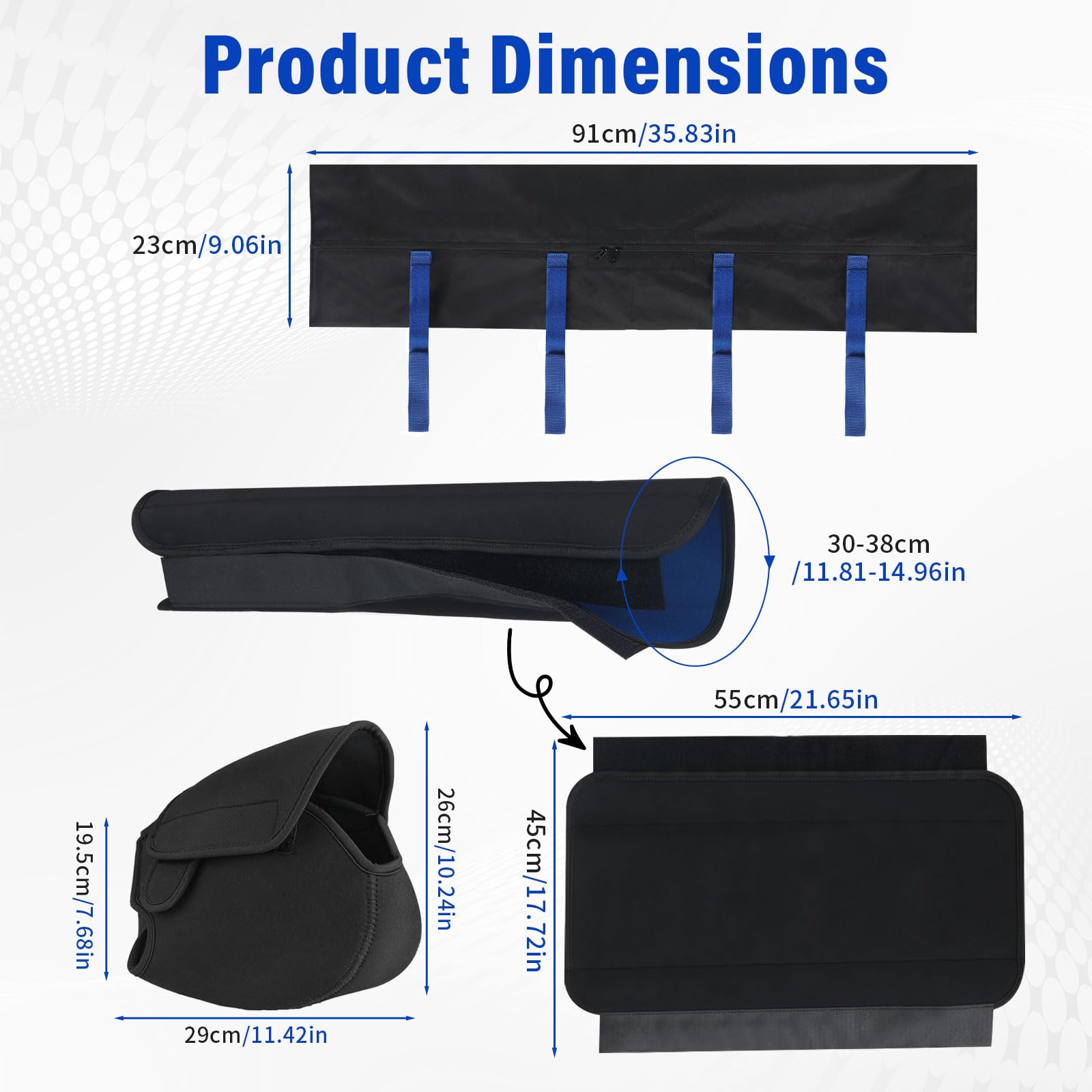 Juego de 3 piezas de protección de transporte para bicicleta eléctrica, funda protectora para batería, funda protectora para motor y manillar, protección electrónica contra la lluvia