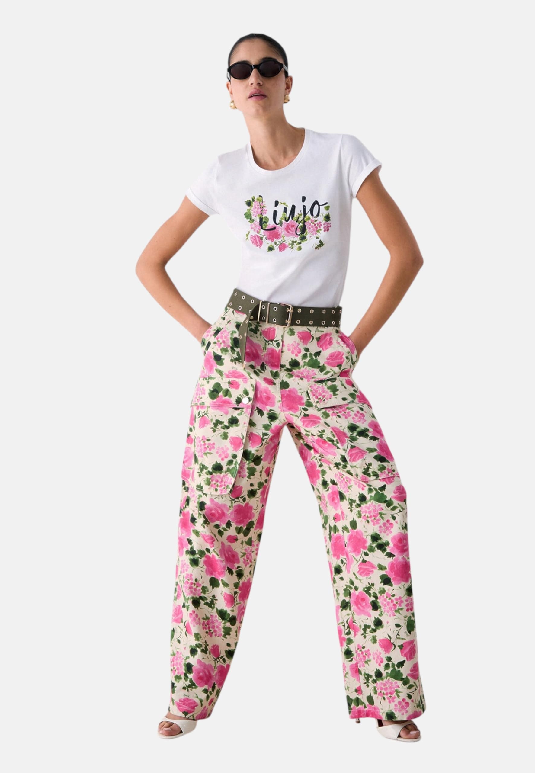 Liu Jo Donna T-Shirt Manica Corta WA6493JS923 Cotone Bianco S