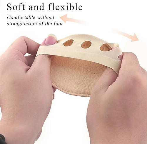 Miniatura 3 de Almohadillas de tela de panal para el antepié, transpirables, suaves, almohadillas de cojín de bola de pie, almohadillas invisibles de medio forro