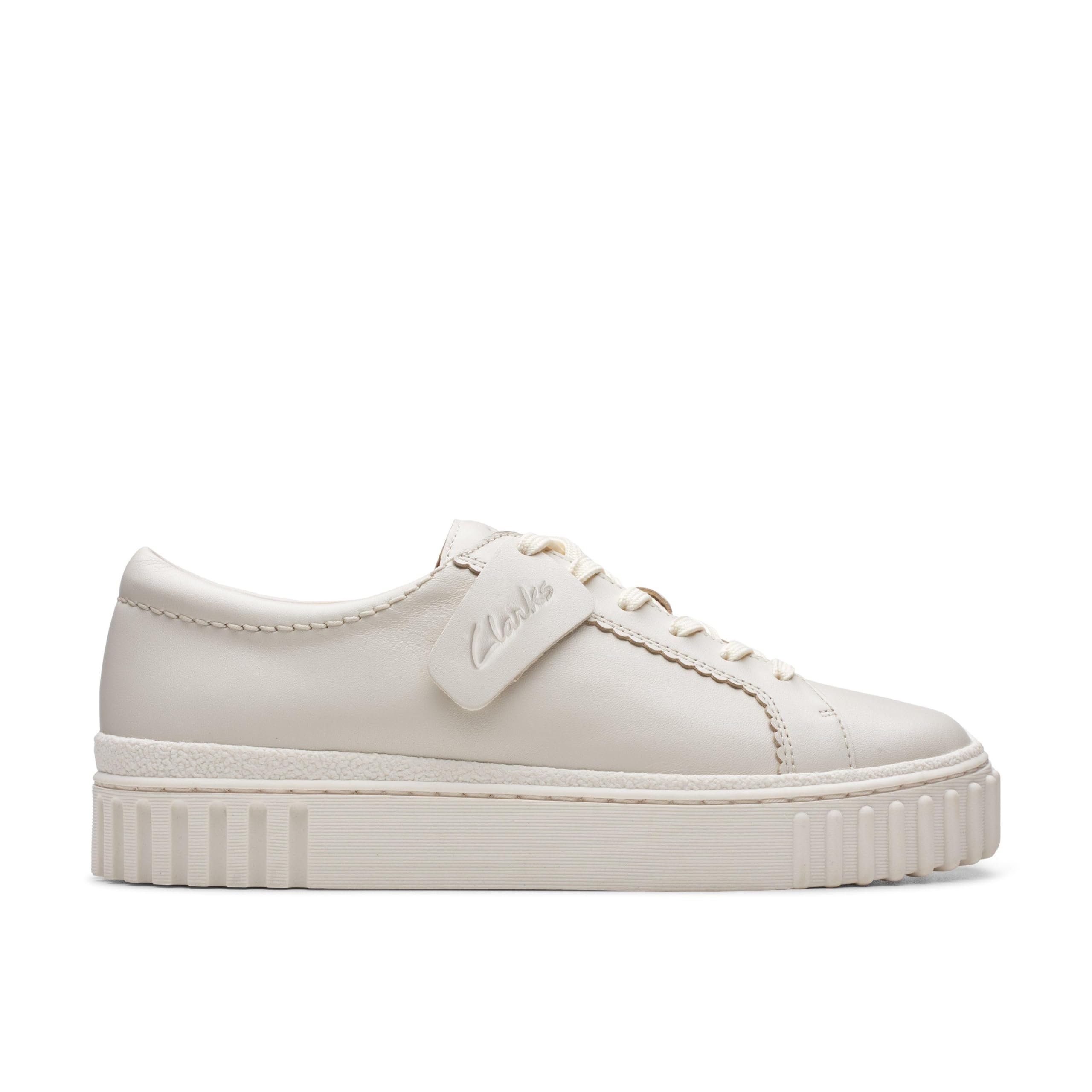 Clarks Mayhill Walk Womens Off White Lea, 4.5