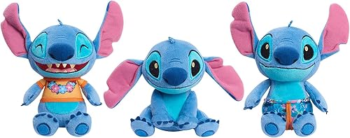 Miniatura 5 de Disney's Lilo & Stitch - Puf de peluche de 7.5 pulgadas, costuras de orejas flexibles, juguetes para niños a partir de 2 años Just Play