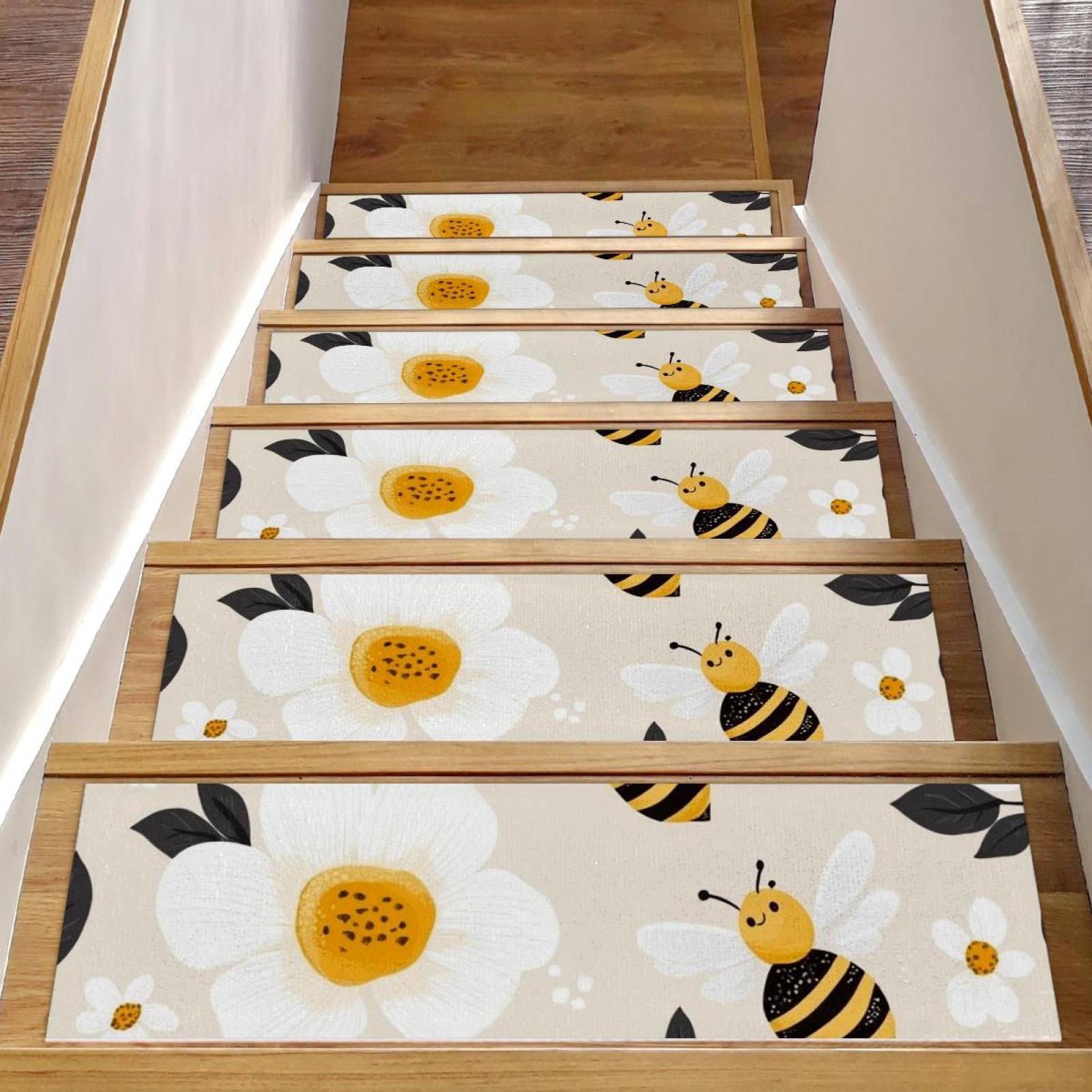 Tapis d'escalier antidérapants pour sécuriser les marches en bois des enfants