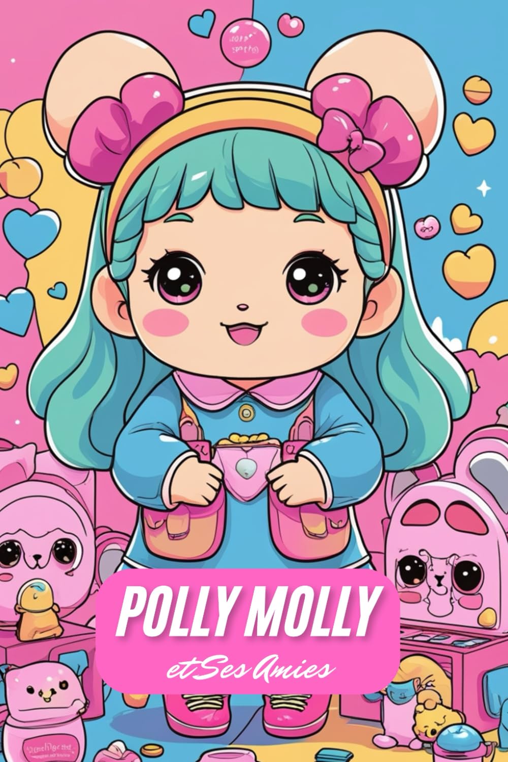 Polly Molly et Ses Amies – Livre de Coloriage de Poupées dès 6 Ans | 85 Illustrations Adorables | 173 Pages | Une Page sur Deux Vide | Livre Créatif ... livre de coloriage rempli de poupées