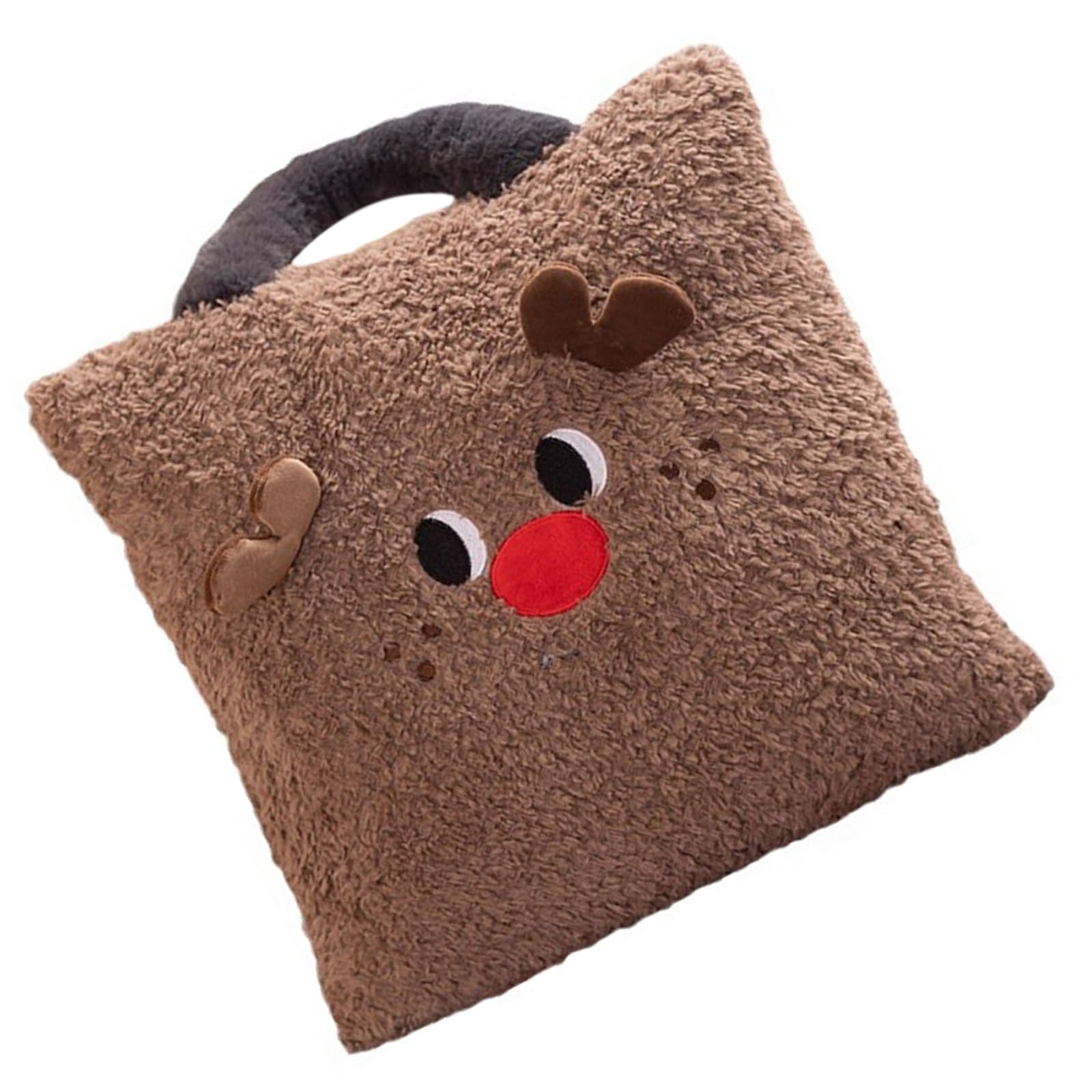 Buxuaaaa Christmas Throw Pillow Storage Bag Cushion Throw Cushion for Room Decoration Colored Snowman Tree Reindeer Christmas