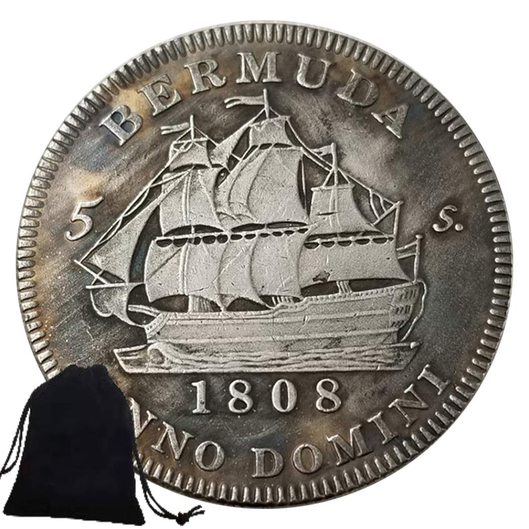 Jearls 1808 Antique England Britain Coin Royal George III Coin-UK Old Coin-Commemorative Coin World Coins England Coins-Discover History+KaiKBax Bag Favorite gift