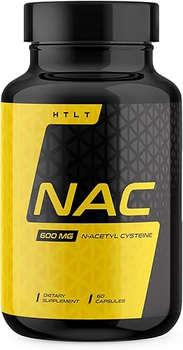 Suplemento HTLT NAC (N-acetil L-cisteína) - Apoya las vías antioxidantes celulares 600 mg 60 cápsulas