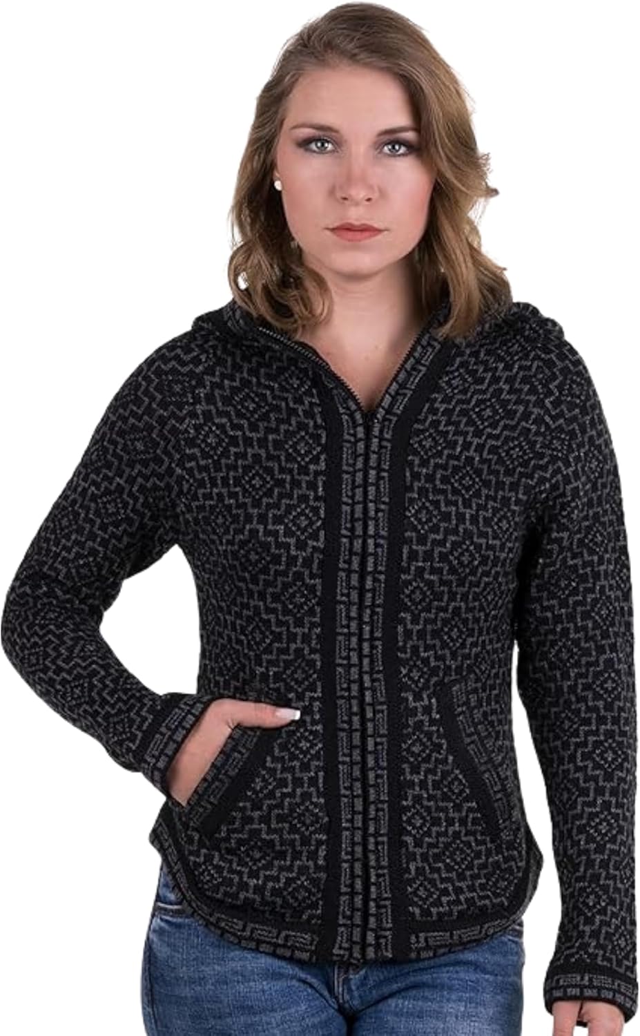 Gamboa Alpaca Cardigan Sweater for Women Knit Fall Winter Lady Womens Lightweight