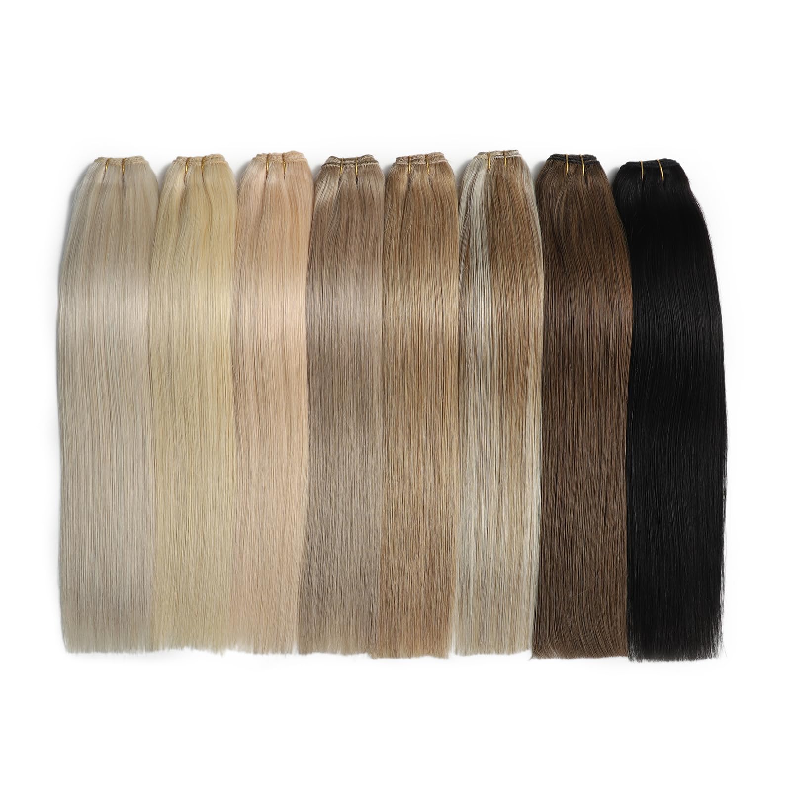 9A Tressen Extensions Echthaar 28inch/70cm Dunkelbraunes 2#, 100% Menschliches Haarverlängerungen Weaving Bundles 100g/pc