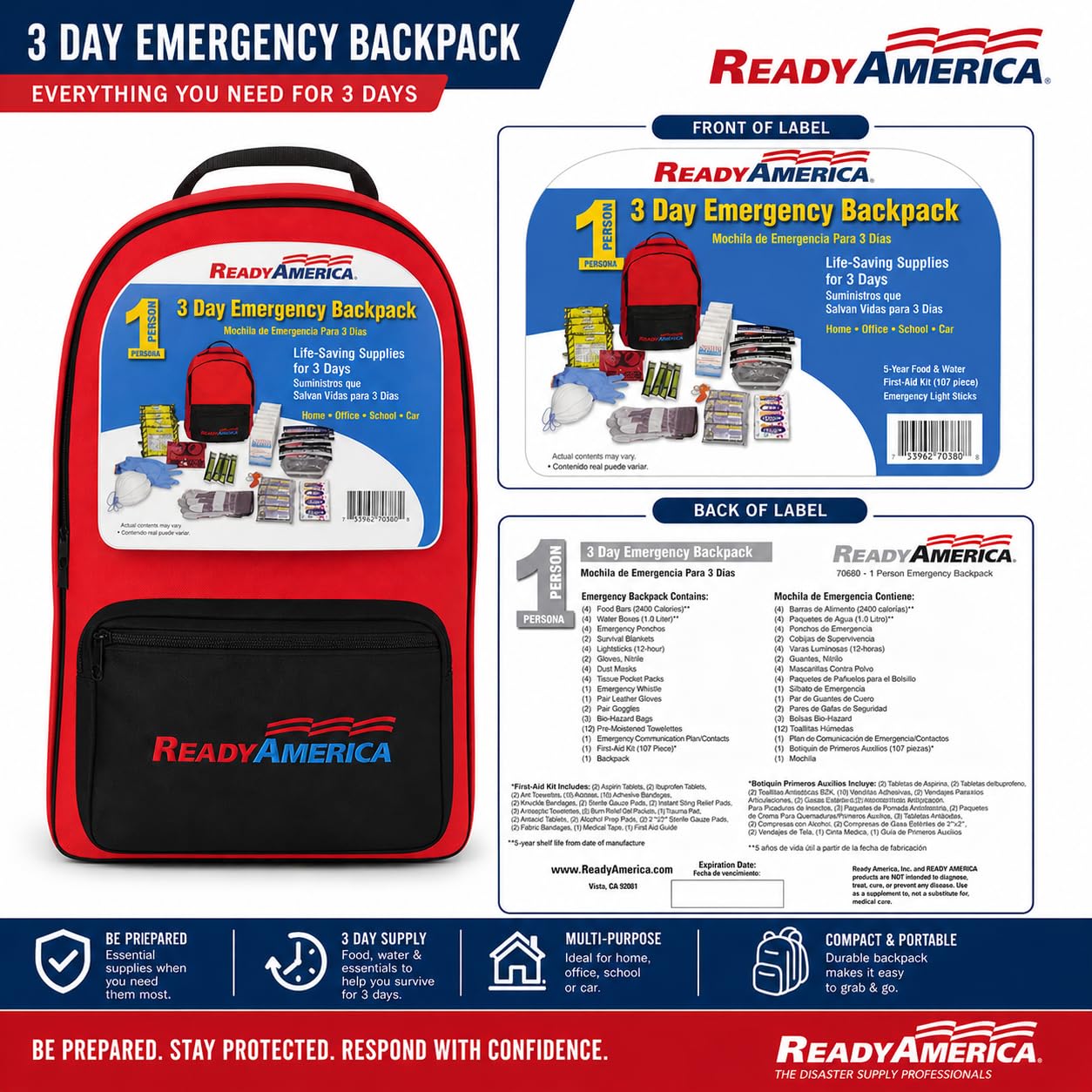 Ready America Mochila