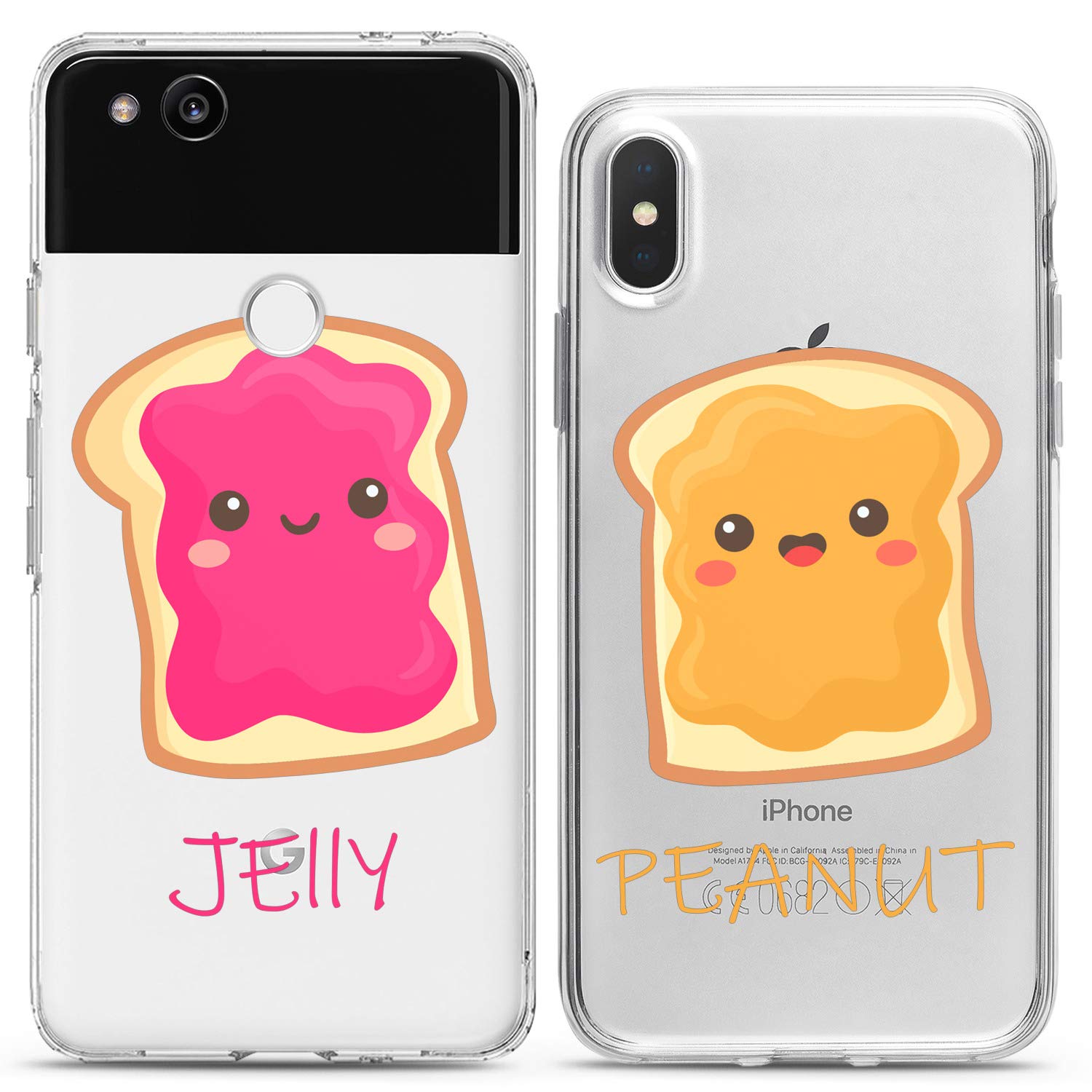 Cavka Matching Couple Cases Compatible with Apple iPhone 7/8