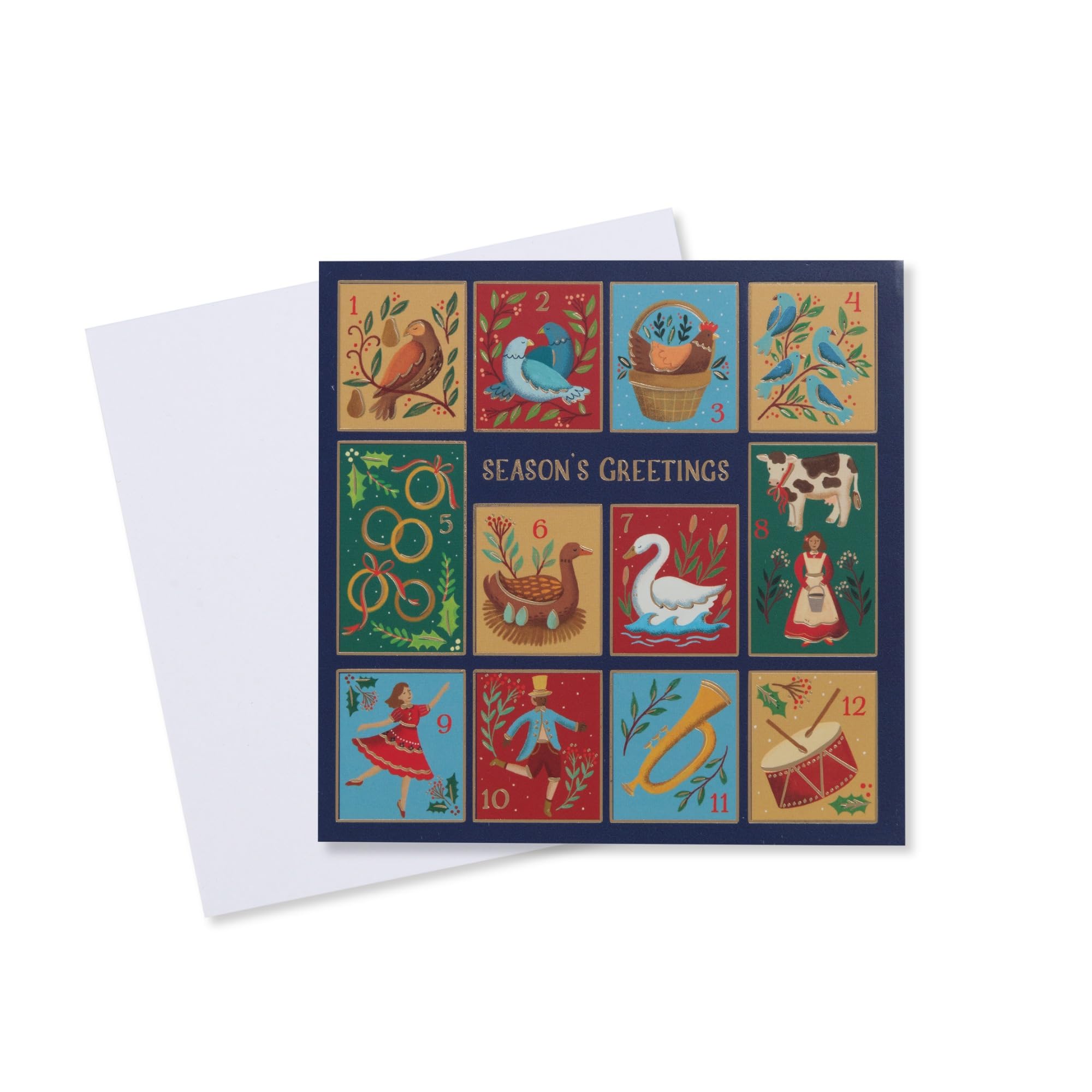 Macmillan Silver Forest Charity Weihnachtskarten – 10 Stück, 140x140 Mm, Recycelbar