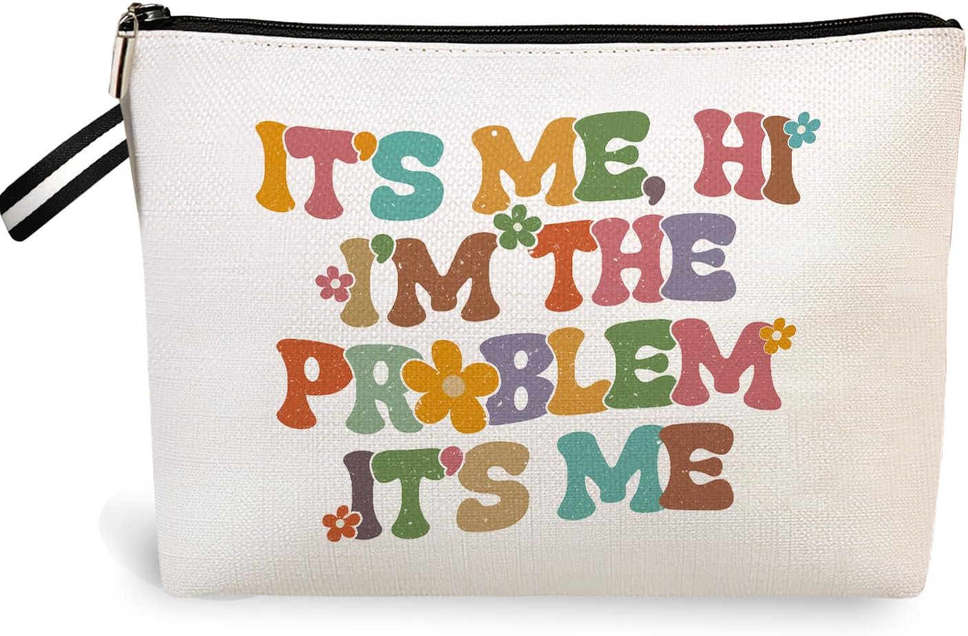 It's Me Hi I'm The Problem It's Me Cosmetic Bag for Women Music Makeup Bag Fans Gift, Singer Makeup Bag Music Lover Merch, Travel Makeup Bag6JM239