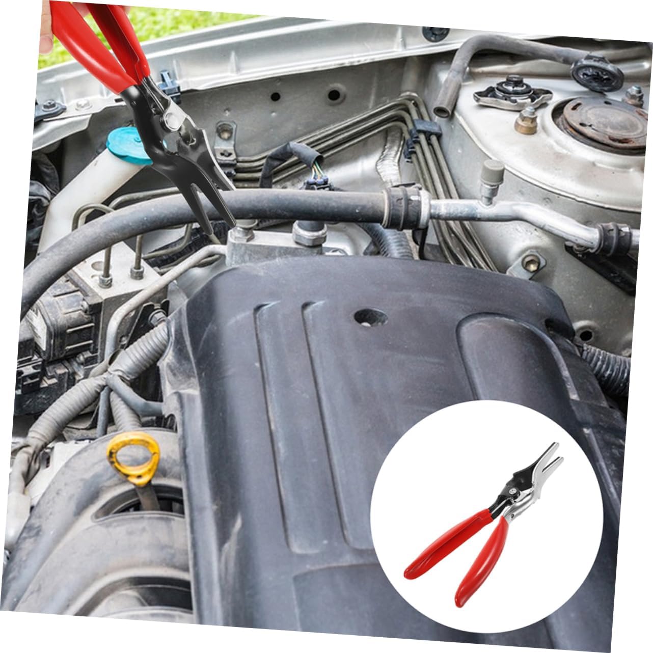 Unomor 6pcs Hose Removal Pliers for Automotive Use Line Pinch off Tools Easy Disassembly for Vacuum and Cooling Hoses Lightweight and Portable Design