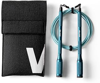 Velites - Comba Cyclone Oficial de CrossFit® Games - Bolsa de Transporte Incluida - Cuerda para Saltos Dobles, Triples y Crossovers - Mangos Extraíbles