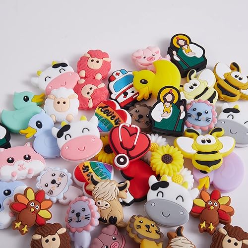 Miniatura 7 de 10 cuentas de silicona de animales lindas cuentas de silicona para bricolaje, cuentas a granel utilizadas para bricolaje para hacer varias