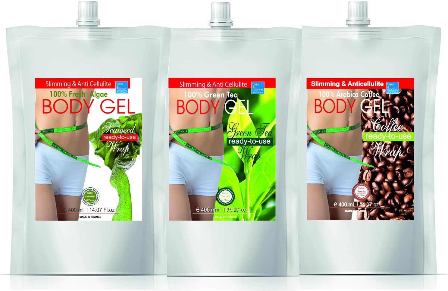 InchLoss Body Seaweed Wrap in Gel 400ml Seaweed Gel ReadytoUse for Face, Body and Bath BigaMart