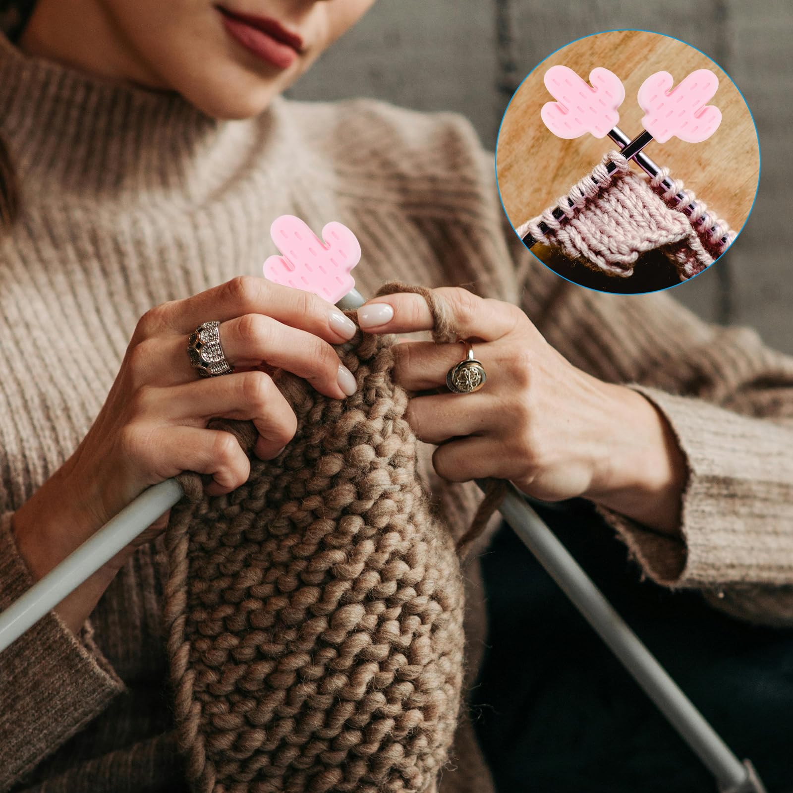 Protège-pointes Pour Aiguille à Tricoter, Motifs Assortis