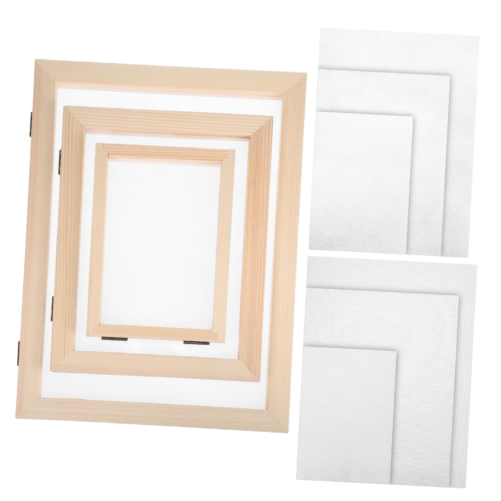 BEBEMOKO DIY Paper Craft Kit Paper Making Screen Mold Deckle Handmade Frame Wooden Frame Screen