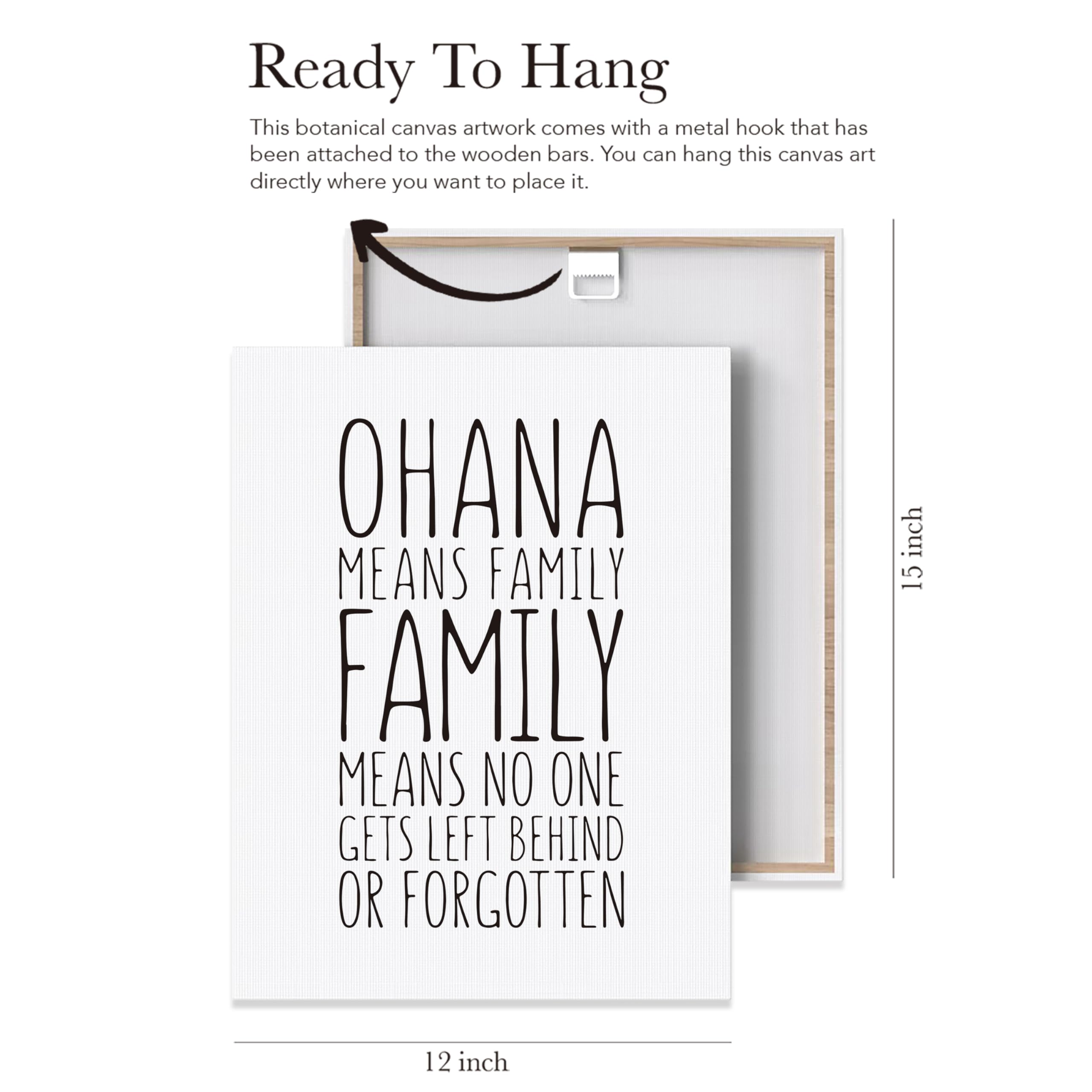Amazon.com: Ohana Means Family Sign Hawaiian Home Decor, Ohana