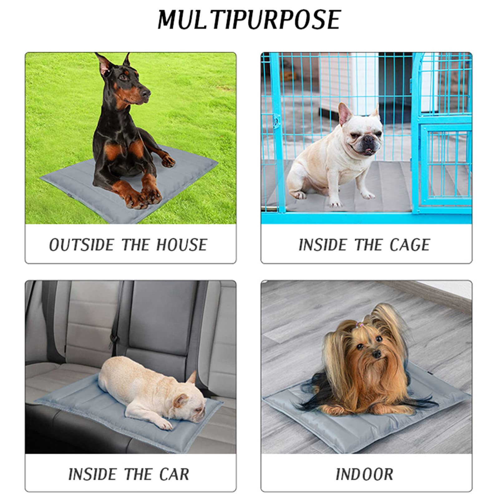 Tapis Rafraichissant Chien, Tapis De Gel Non-Toxique Auto-Refroidissant, Refroidissement pour Animaux,Tapis pour L'été,Tapis Fraicheur Chien pour Les Chaudes Journées D'été