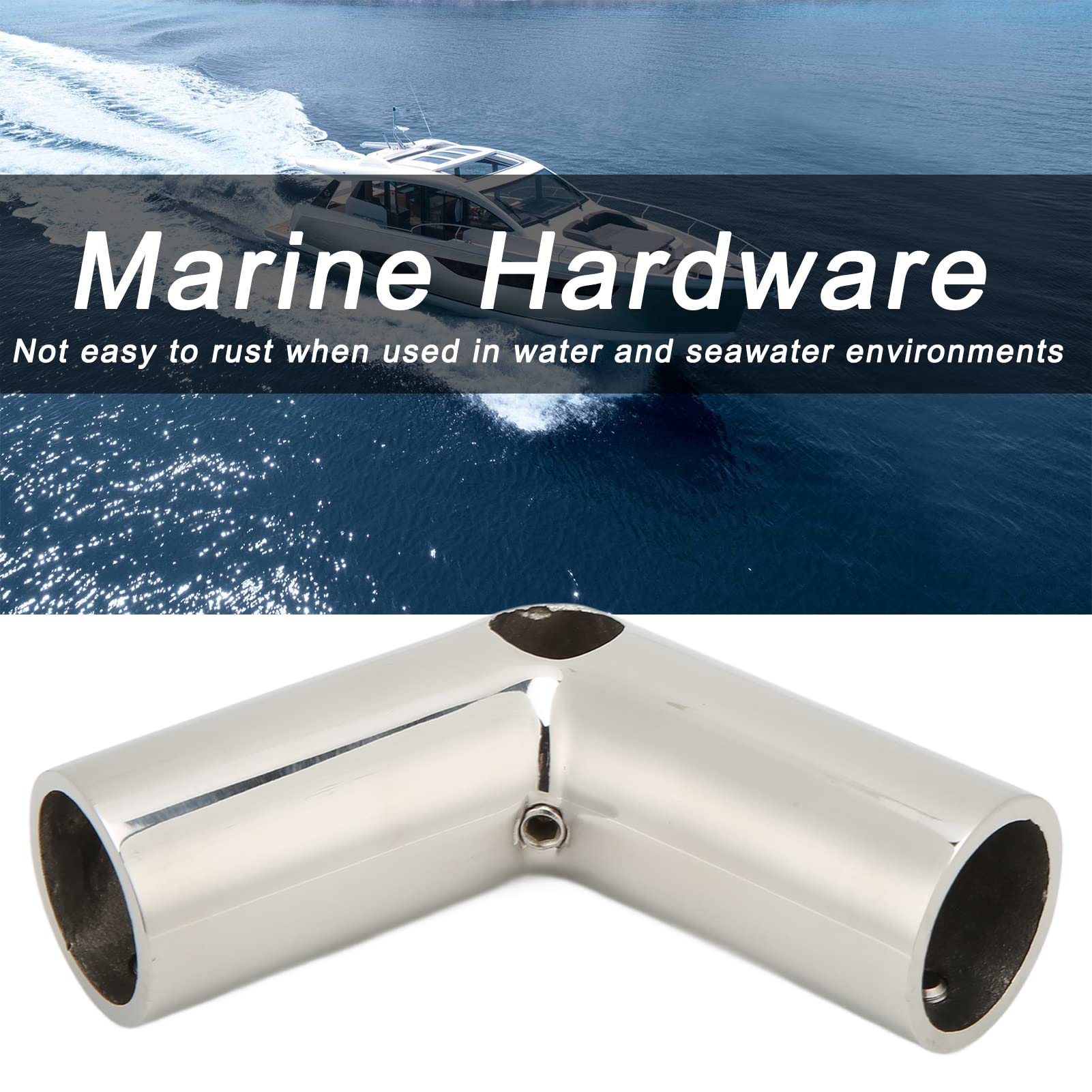 Embout De Main Courante Bateau 22 Mm – Acier Inoxydable 316, Finition Miroir, Résiste à L'Eau Salée