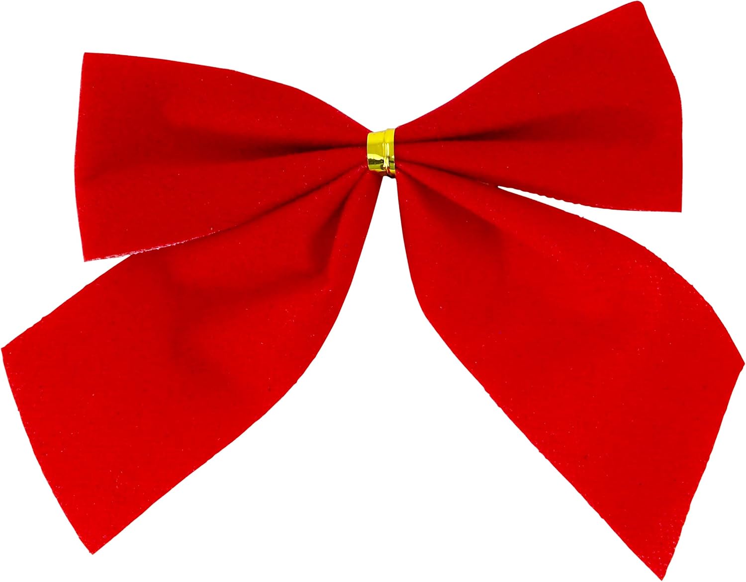 Iconikal Mini Small Velvet Bows, Red, 3.5 x 3.5-Inch, 72-Pack