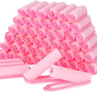 MAQIHAN 56PCS Foam Hair Rollers - 0.59 Inch Sponge Rollers for Heatless Hair Curler for Short/Long Hair Sleep rolos para cabello Small Sponge Curlers Soft Sleeping Thin Tight Curl Overnight rulos