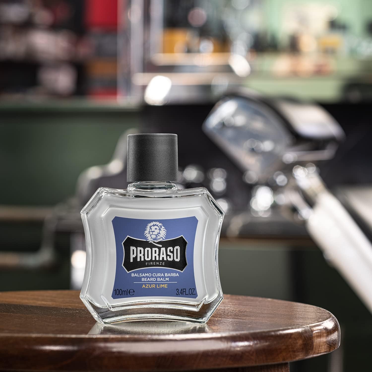 Proraso Bálsamo barba, Azur Lime, 100 ml, bálsamo barba hombre suavizante anti irritaciones, bálsamo para cuidado facial hombre con aroma amaderado