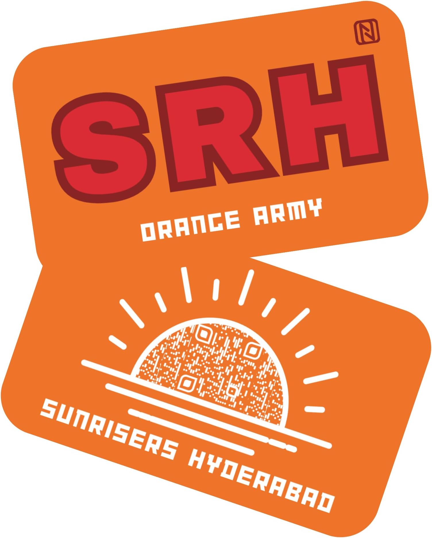 IPL Team Card - NFC & QR Enabled - Limited Edition - Multicolor - Tap to Connect - Share the Excitement! (SRH)