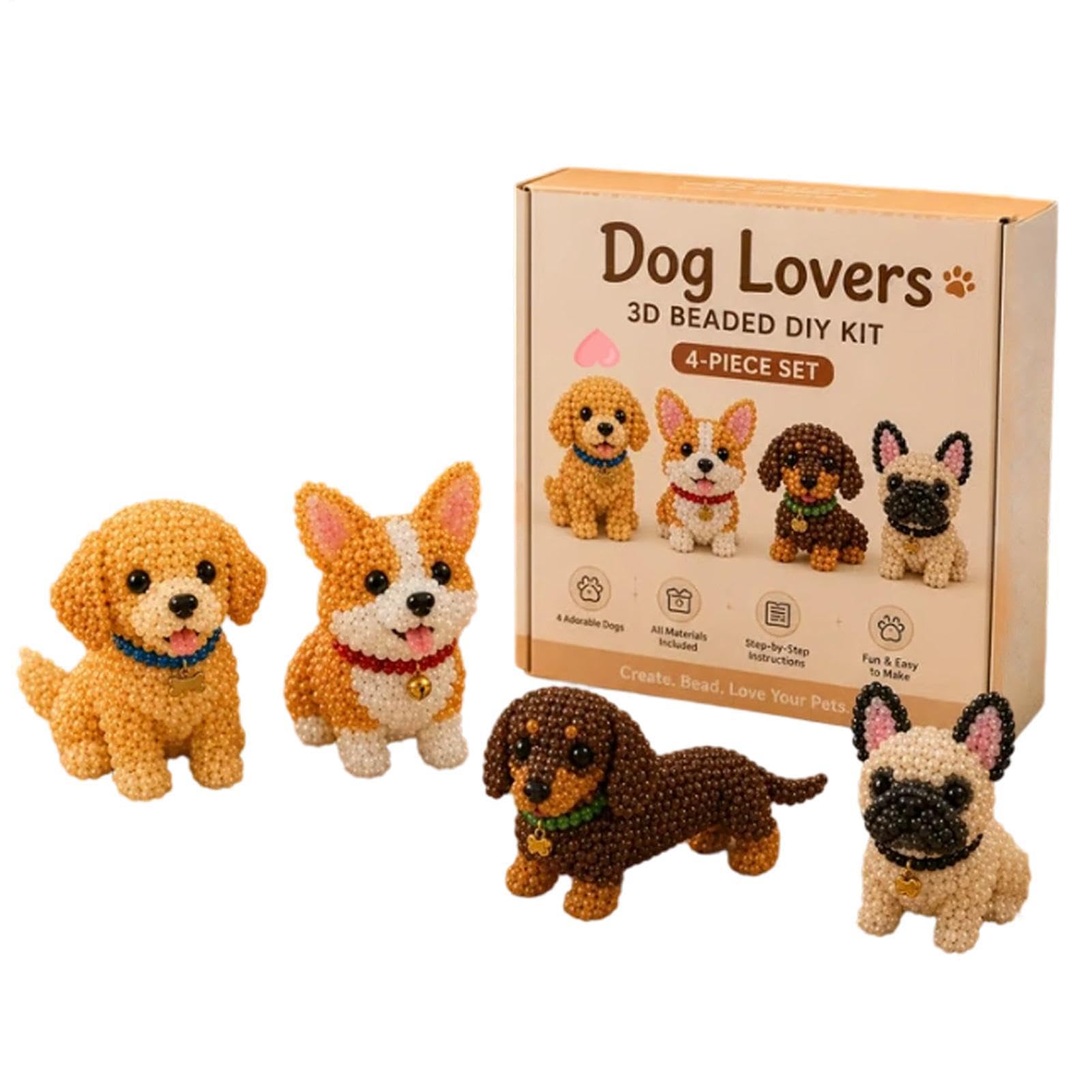 DIY 3D Beaded Animal Kit, Cute Animal Beading Craft Set, Handmade Creative Jewelry Art Craft Kit for Kids Teen Boys Girls Adults Crafts Lovers Activity Fun Time Enjoyment โ image 1