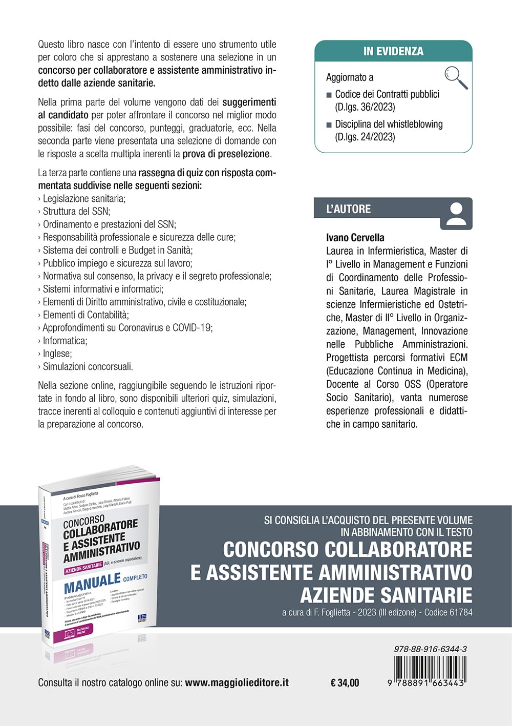 Quiz collaboratore e assistente amministrativo aziende sanitarie (ASL e aziende ospedaliere). 1650 quesiti a risposta multipla svolti e commentati