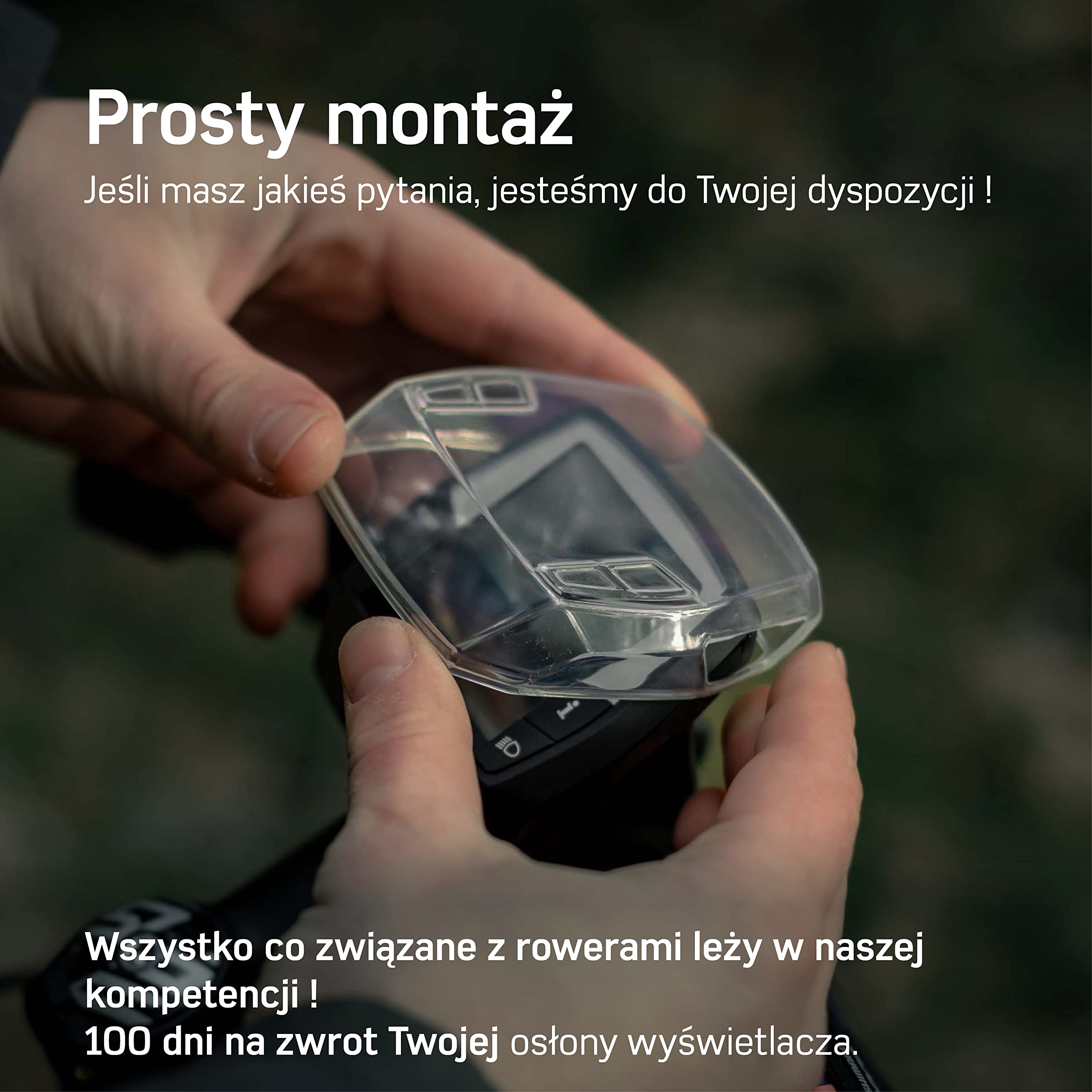 Osłona wyświetlacza Borgen - pasuje do osłony Bosch Purion - akcesoria do wyświetlacza roweru elektrycznego - w 100% przezroczysta, wodoodporna | ochrona wyświetlacza e-bike