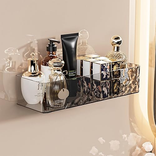 Organizador de baño montado en la pared, estante de ducha adhesivo para organizador de ducha interior, organizadores de baño de plástico y