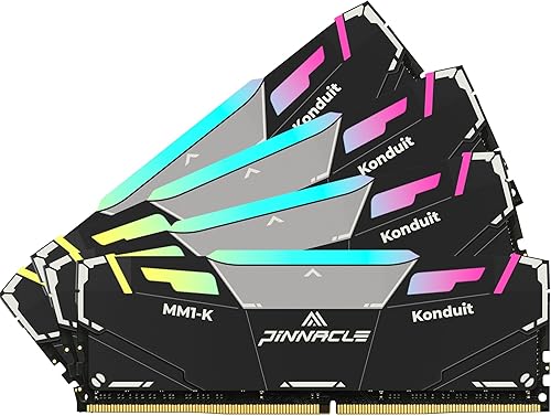 Timetec Pinnacle Konduit RGB 32GB KIT4x8GB DDR4 3200MHz PC4-25600 CL16-18-38 XMP20 Overclocking 135V compatible con AMD e Intel Desktop Gaming PC