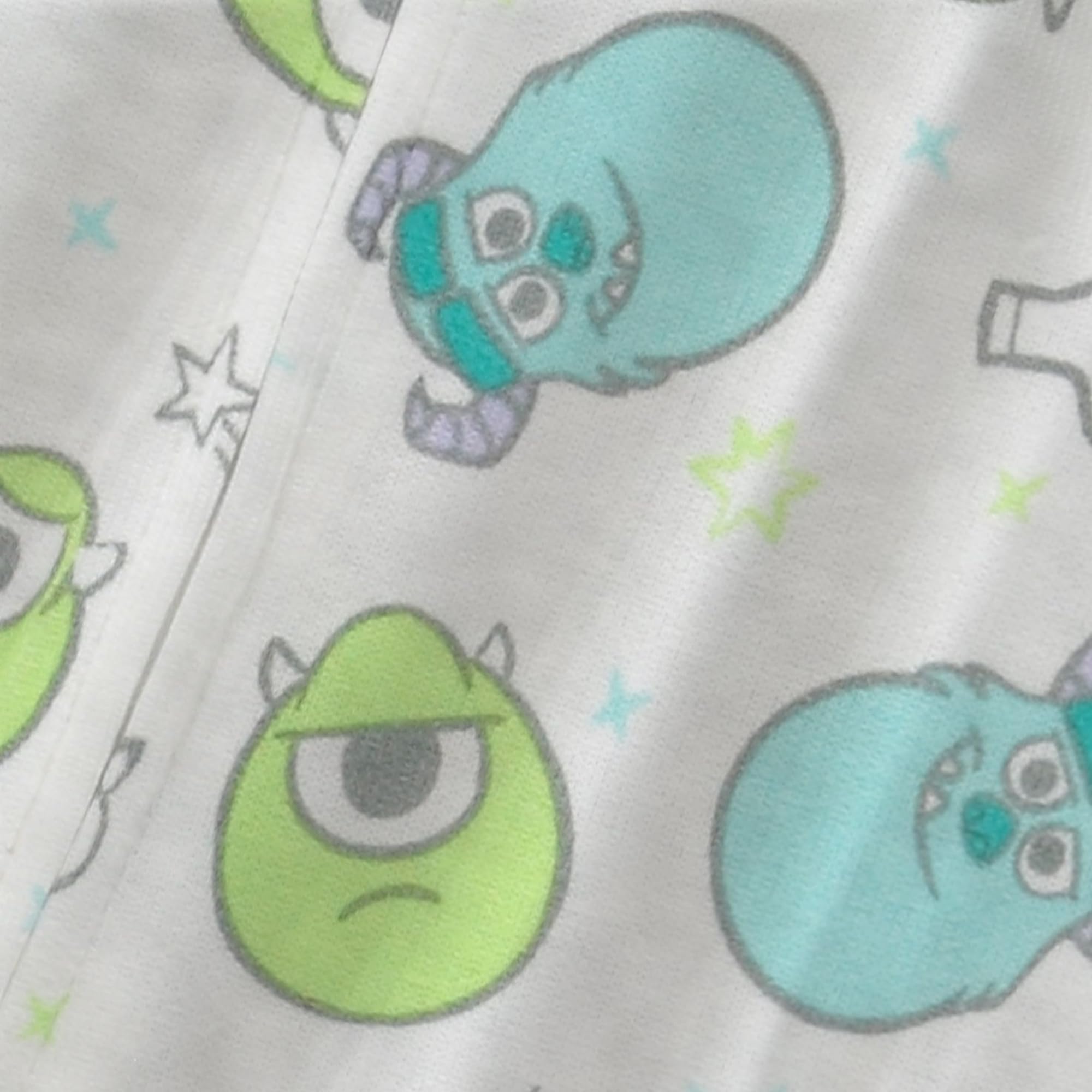 Disney - Pagliaccetti con chiusura per bambino, 2 cont, verde, manica lunga, Winnie The Pooh, Monsters Inc, Dumbo, Bambi, pigiama per bambine e neonati