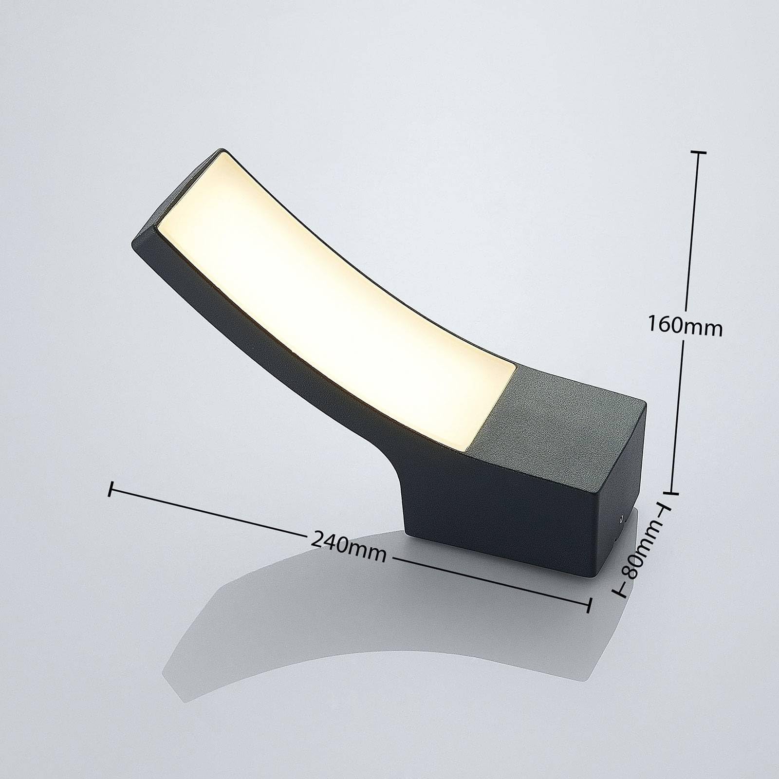 Lindby Applique LED da esterni (Moderno) colore Nero, in