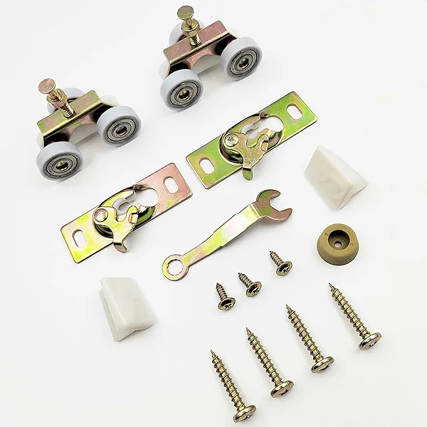ACEPLANET Pocket Door Commercial Grade Hanger Fits Johnson Part #1125 & Upgrades #1500 Hardware Kit, 1" Nylon Ball Bearing, 1-1/4" C.T.C, Min. 1" Thick Doors, 200lbs Capacity