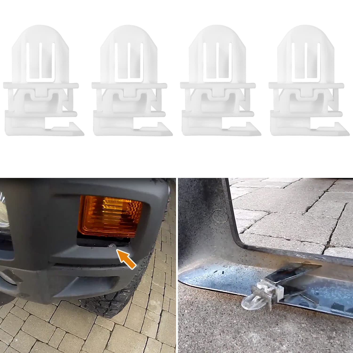 11561829 Grille Retainer Clip Fit for Hummer H3 2006-2010 and Hummer H3T 2009-2010 (4 PCS)