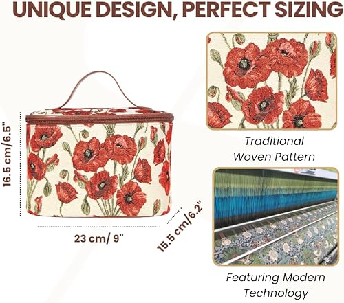 Miniatura 9 de Signare Neceser de tocador para mujer, estuche de tocador, estuche de maquillaje, disponible en 14 diseños