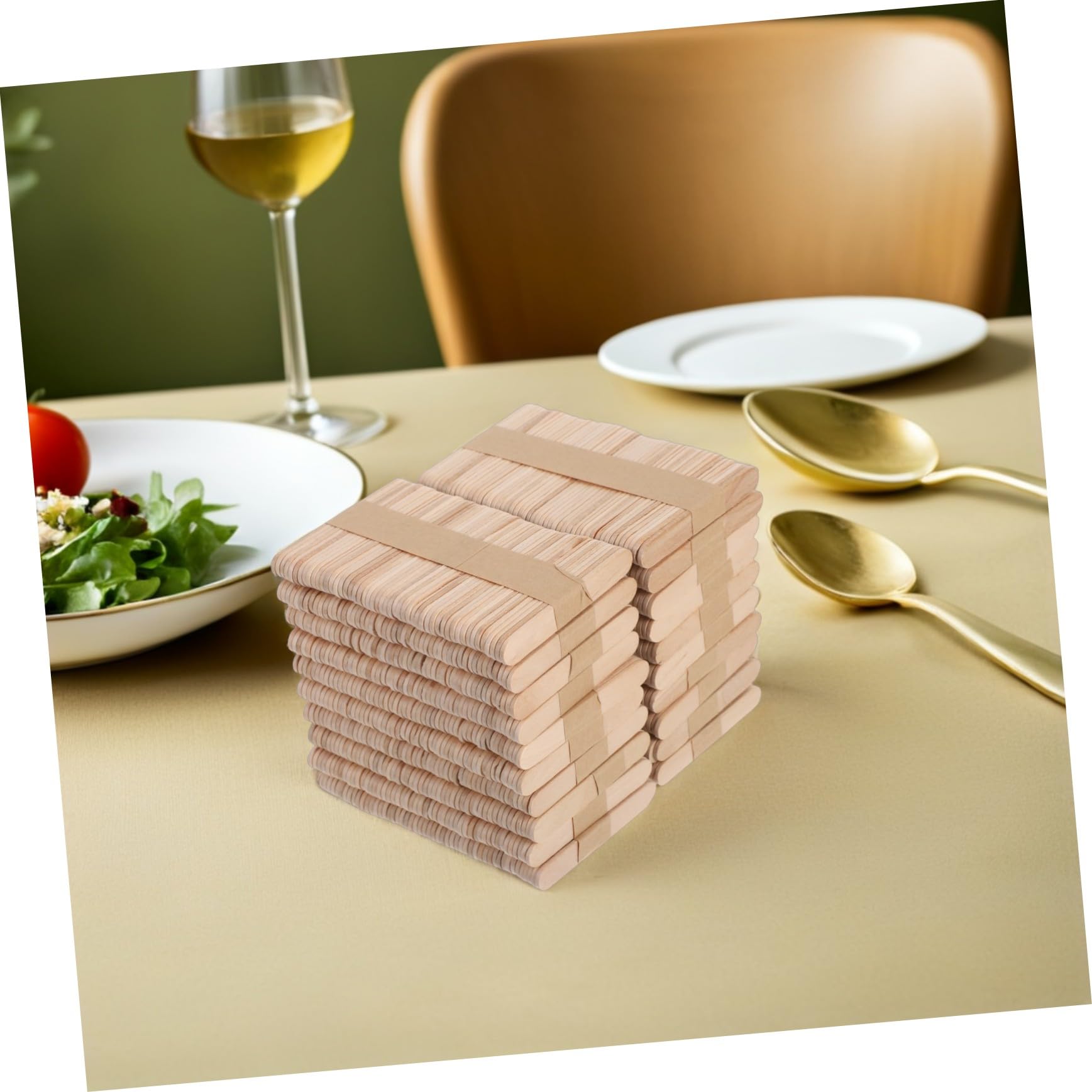 Anneome 1000 Piezas Palitos Madera para Manualidades Naturales Multiuso para Proyectos DIY Suministros Artísticos