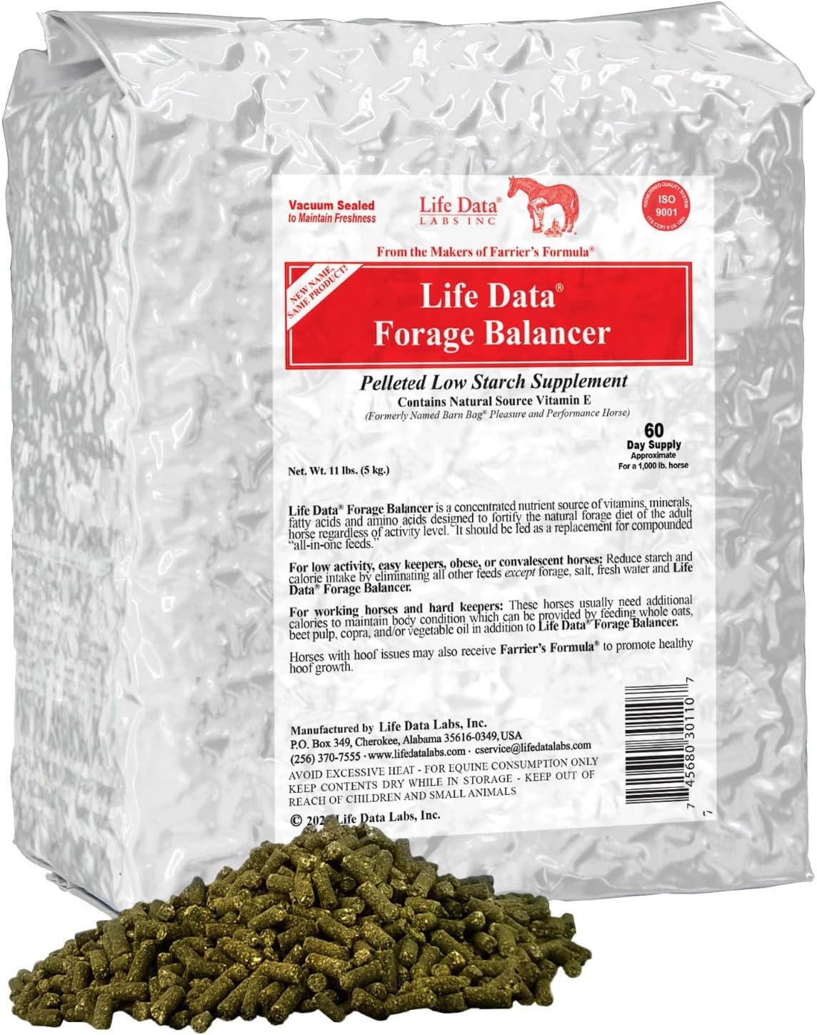 LIFE DATA LABS Farriers Formula Barn Bag - 11lb