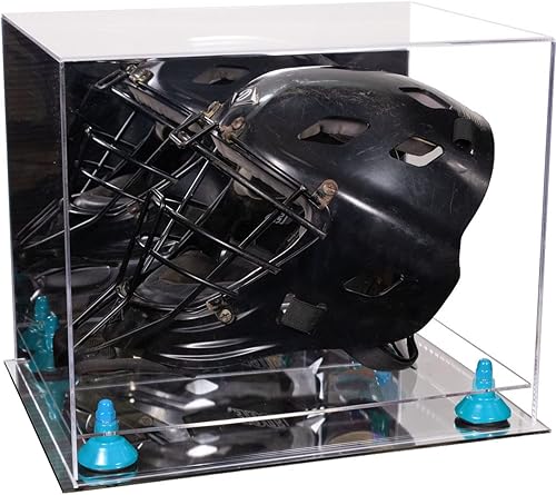 Miniatura 127 de vitrina de acrílico tamaño real casco fútbol americano.