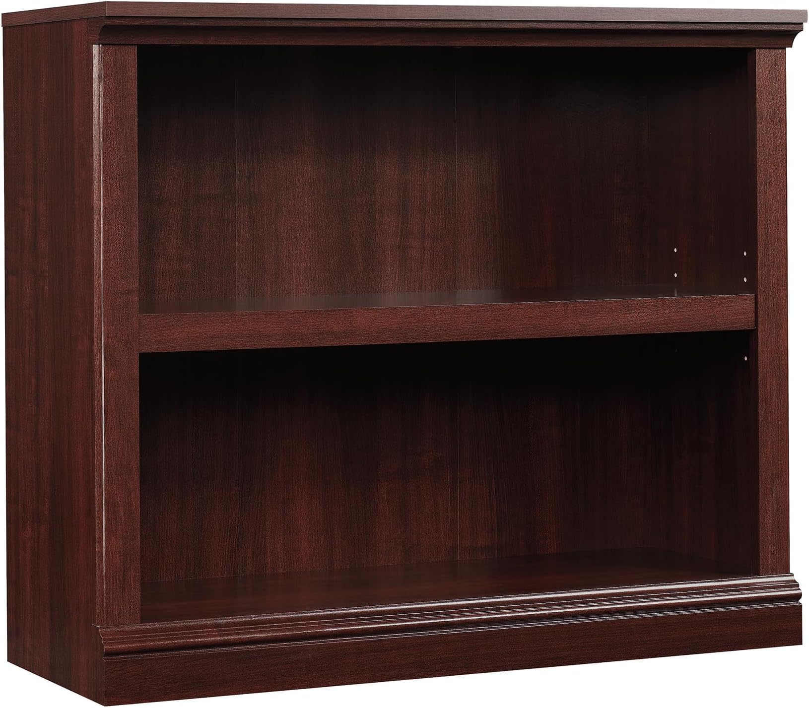 Sauder 2-Shelf Bookcase, Select Cherry Finish