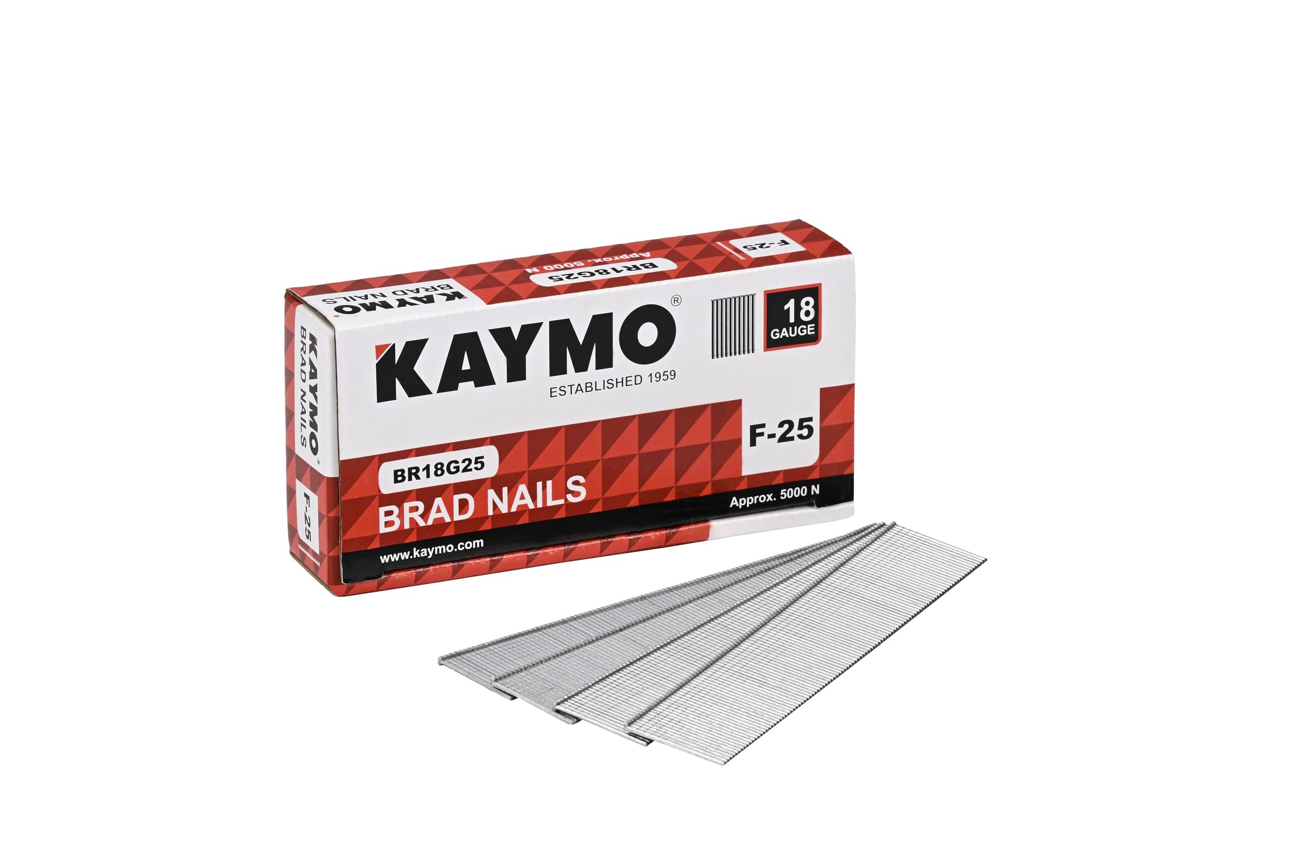 Kaymo 18G Brad Nails - 5000 Pack -7 Kaymo 18G Brad Nails - 5000 Pack -7