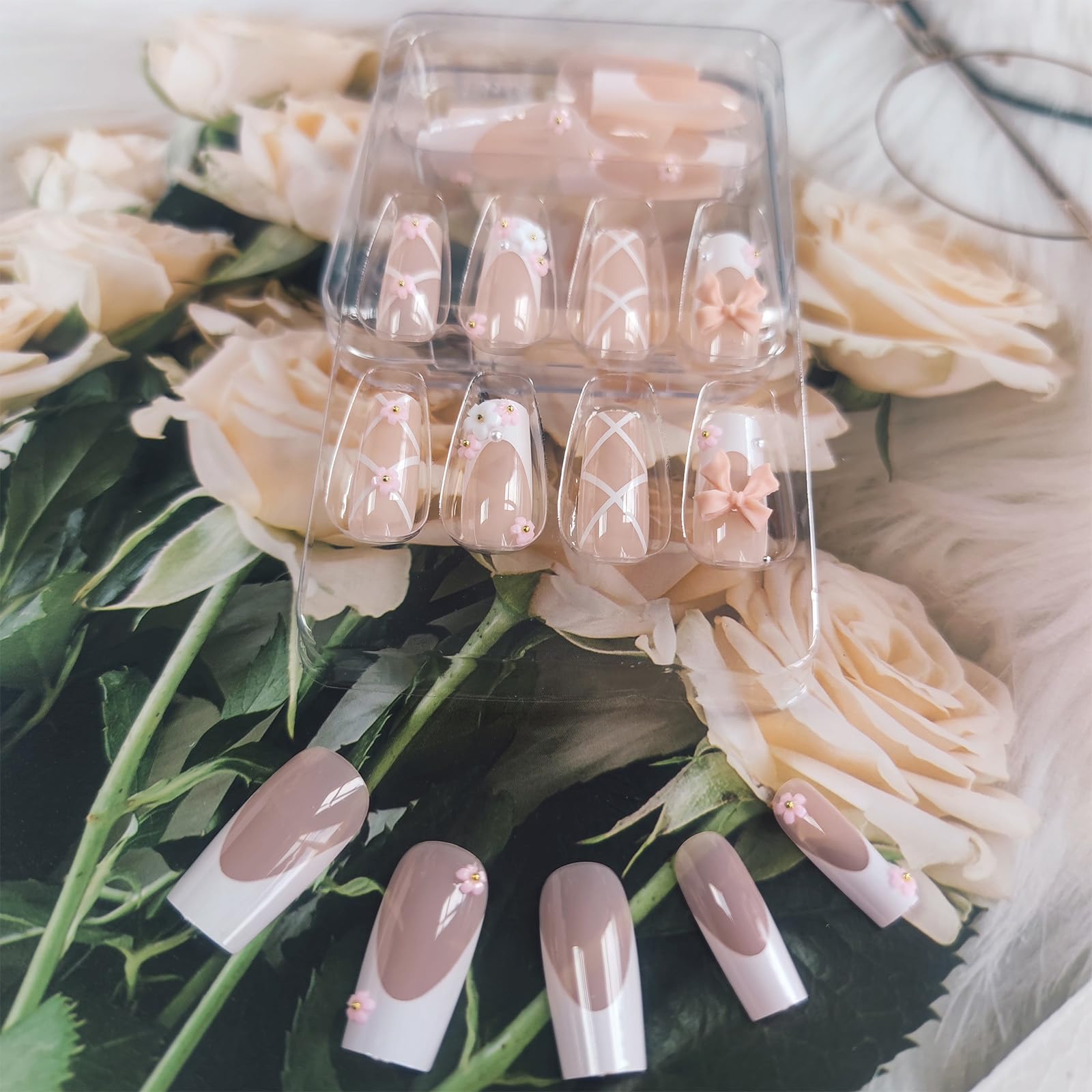 Halloween Bat Press on Nails for DIY Manicure Glossy Purple French Tips 24Pcs Acrylic Medium Almond False Nails Gel Glue on Nails Evil Bats Fake Nails Stick on Nails for Women Girls French Tips Design: Design 13