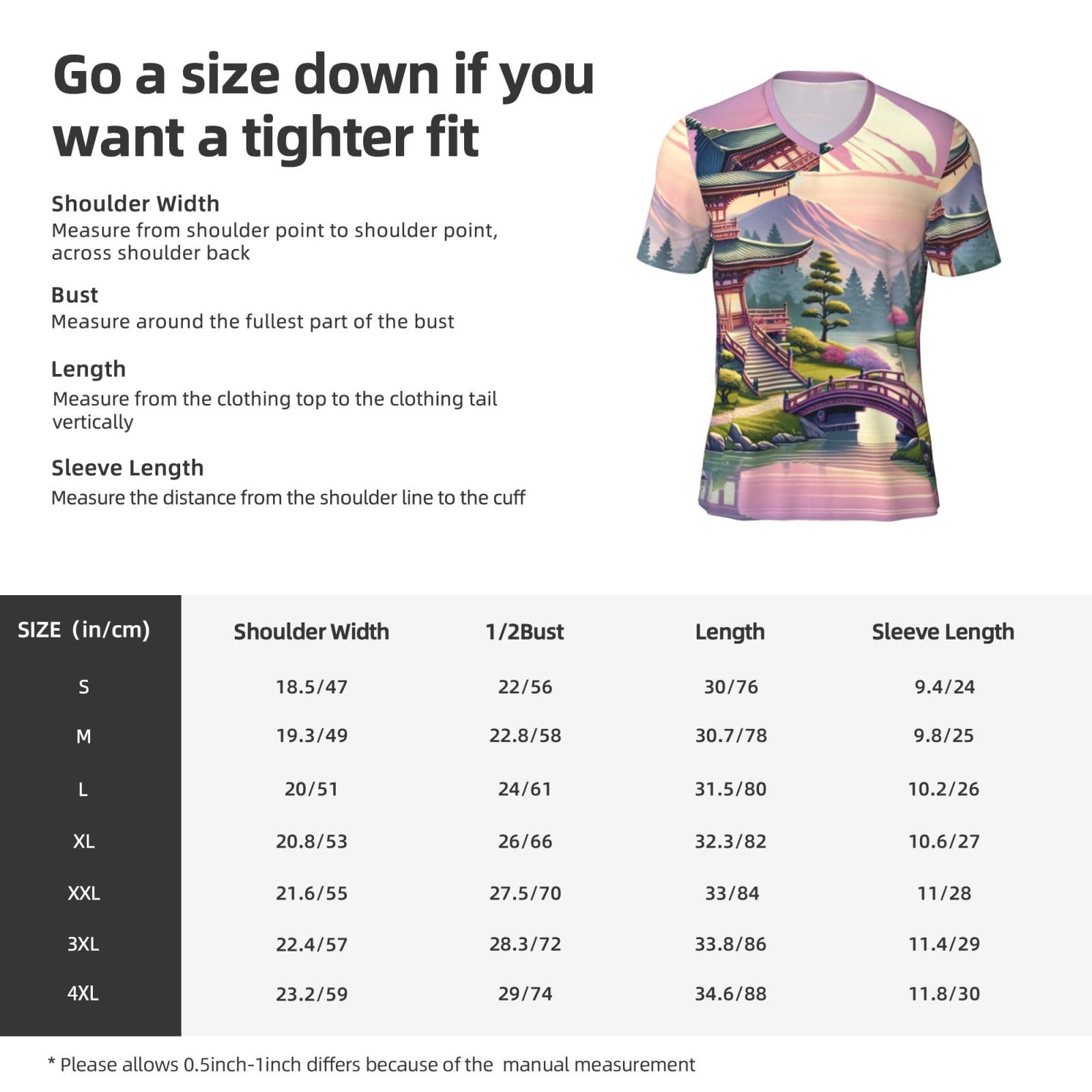 Stylish Athletic Sports Jersey Japanese-Temple-Fuji-Sakura Men's Rugby Jersey Xx-Large Black