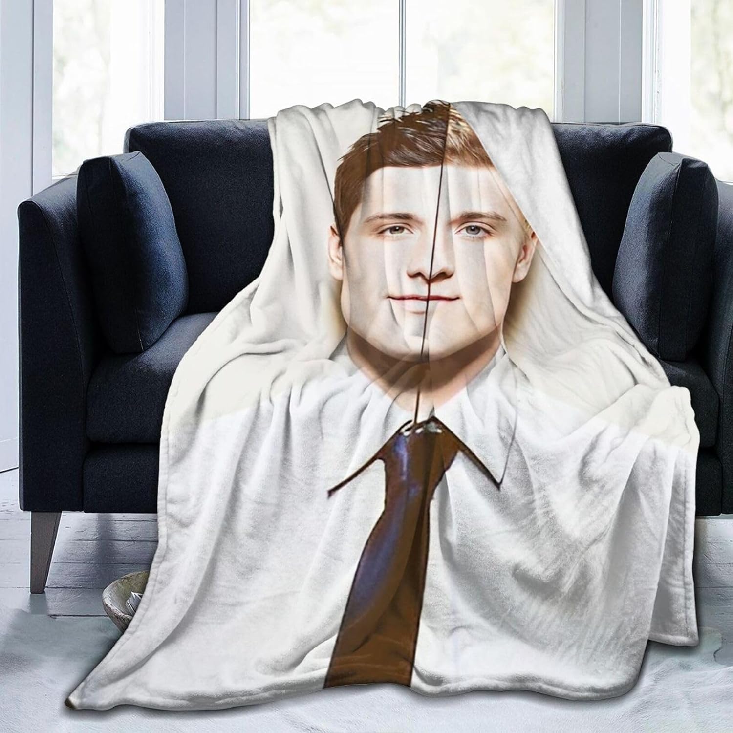 Josh Hutcherson Blanket 3D Printed Plush Blanket, Light