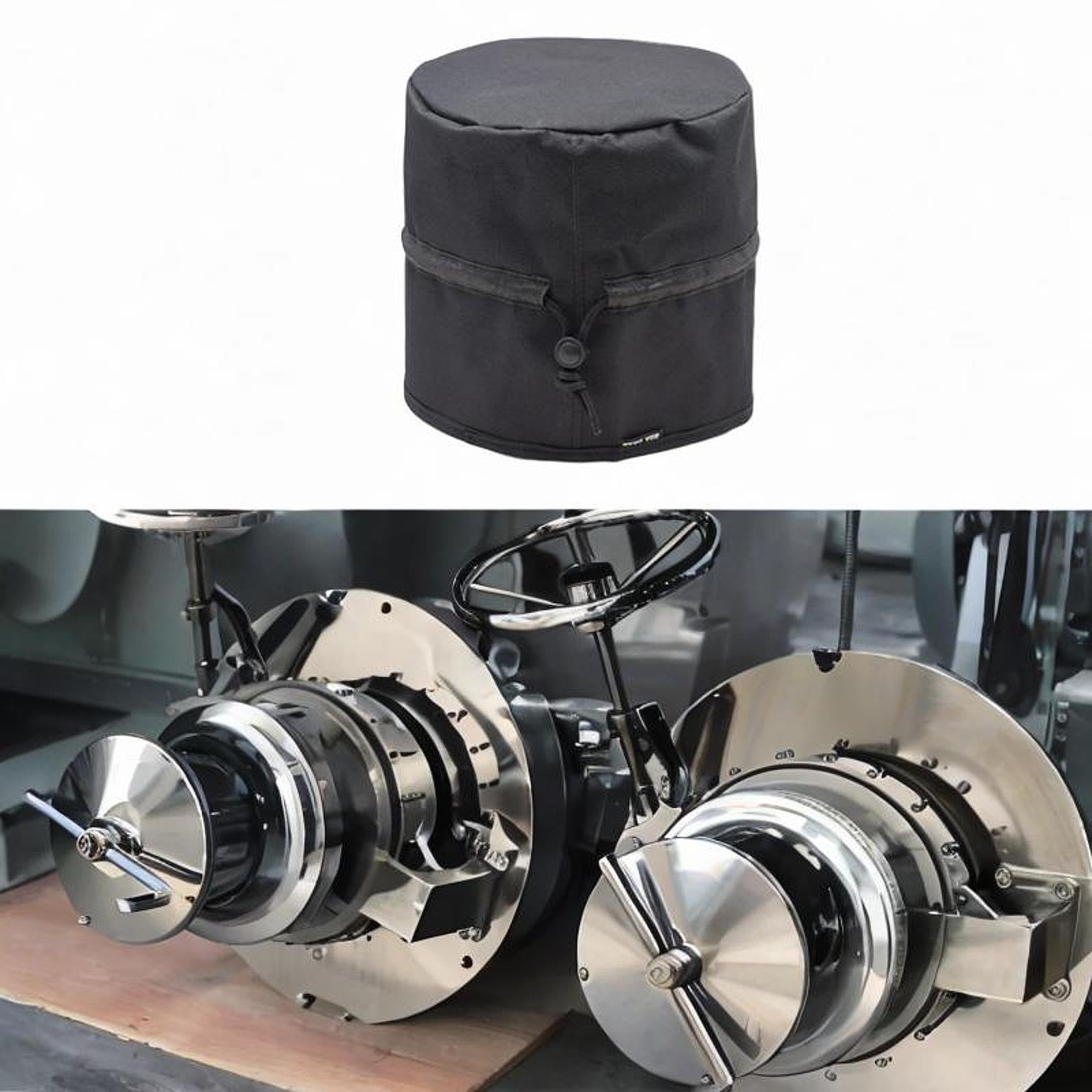 Housse Treuil Bateau Housse Winch Voilier Protège Treuil Yacht Accessoire Corde Bateau en Tissu Oxford Résistant avec Cordon pour La Protection Batea
