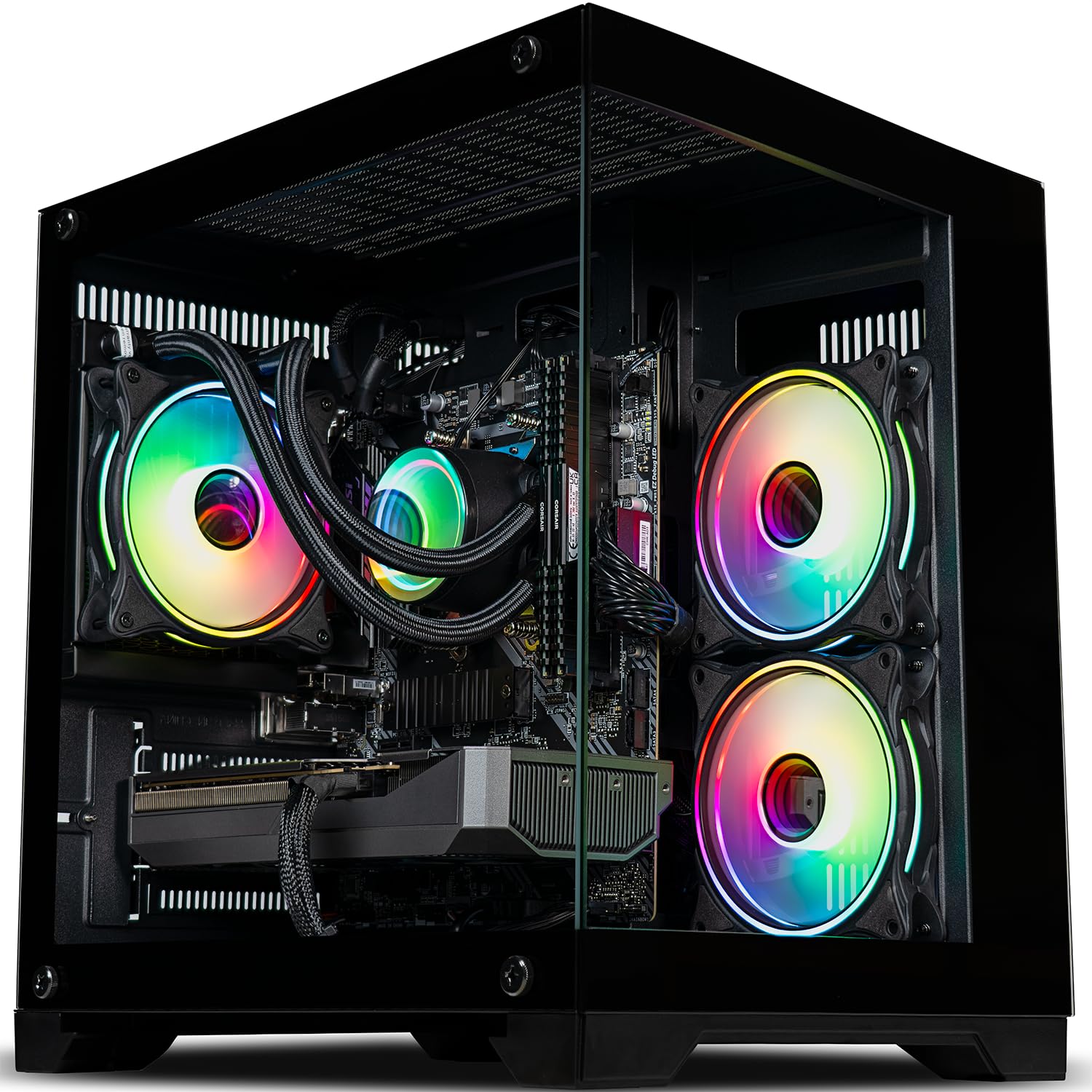 SCAN Aurum Liquid Cooled Gaming PC | RTX 5060 8GB | Ryzen 7 8700F 8-Core | 32GB RAM | 1TB M.2 SSD | Dynamic RGB Lighting | WiFi | Streaming Ready | Windows 11